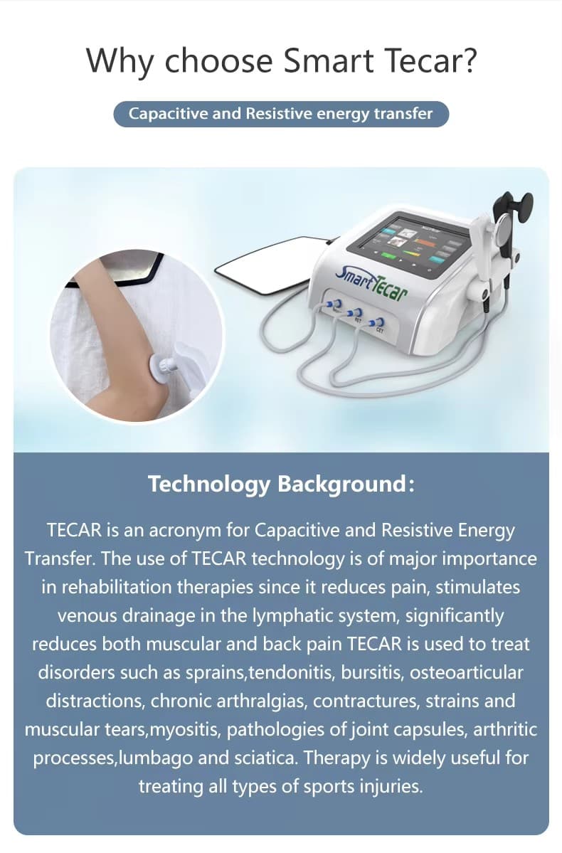 Máquina de fisioterapia por radiofrequência Smart Tecar 448K 8