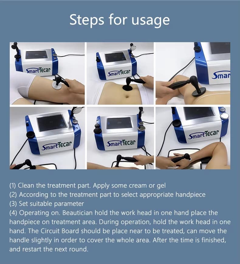 Máquina de fisioterapia por radiofrequência Smart Tecar 448K 13