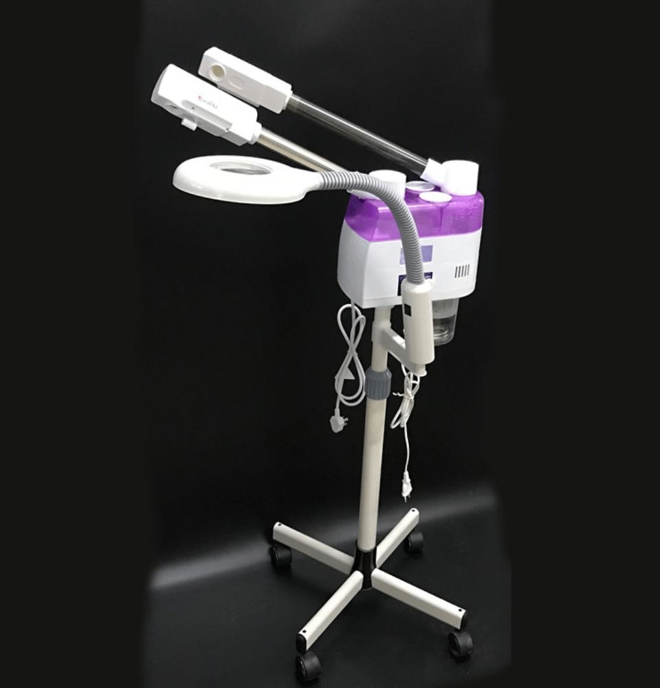 3 In 1 Facial Steamer With Hot Spraying And Cold Spraying Having Magnifying Lamp