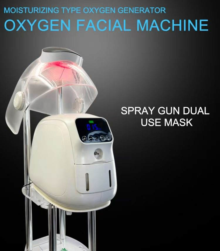 Oxygen Jet Dome O2toDerm Dermabrasion LED Light Therapy Oxygen Jet Facial Machine 2