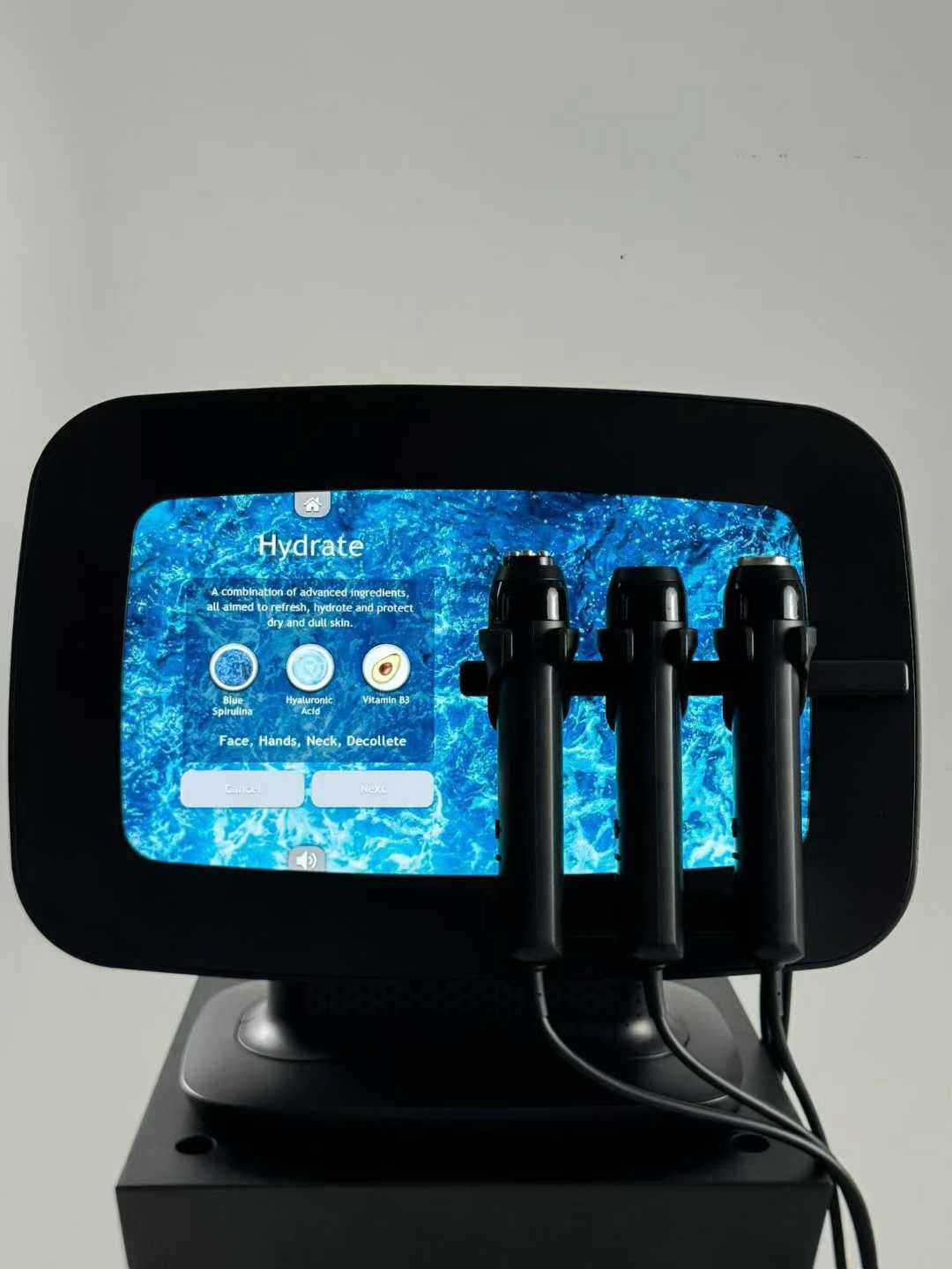 Newest 3 in 1 Hydra Dermabrasion Oxygen Facial Machine Ultra Sound RF Co2 Bubble  5