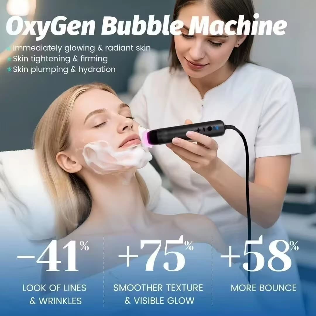 Newest 3 in 1 Hydra Dermabrasion Oxygen Facial Machine Ultra Sound RF Co2 Bubble  11