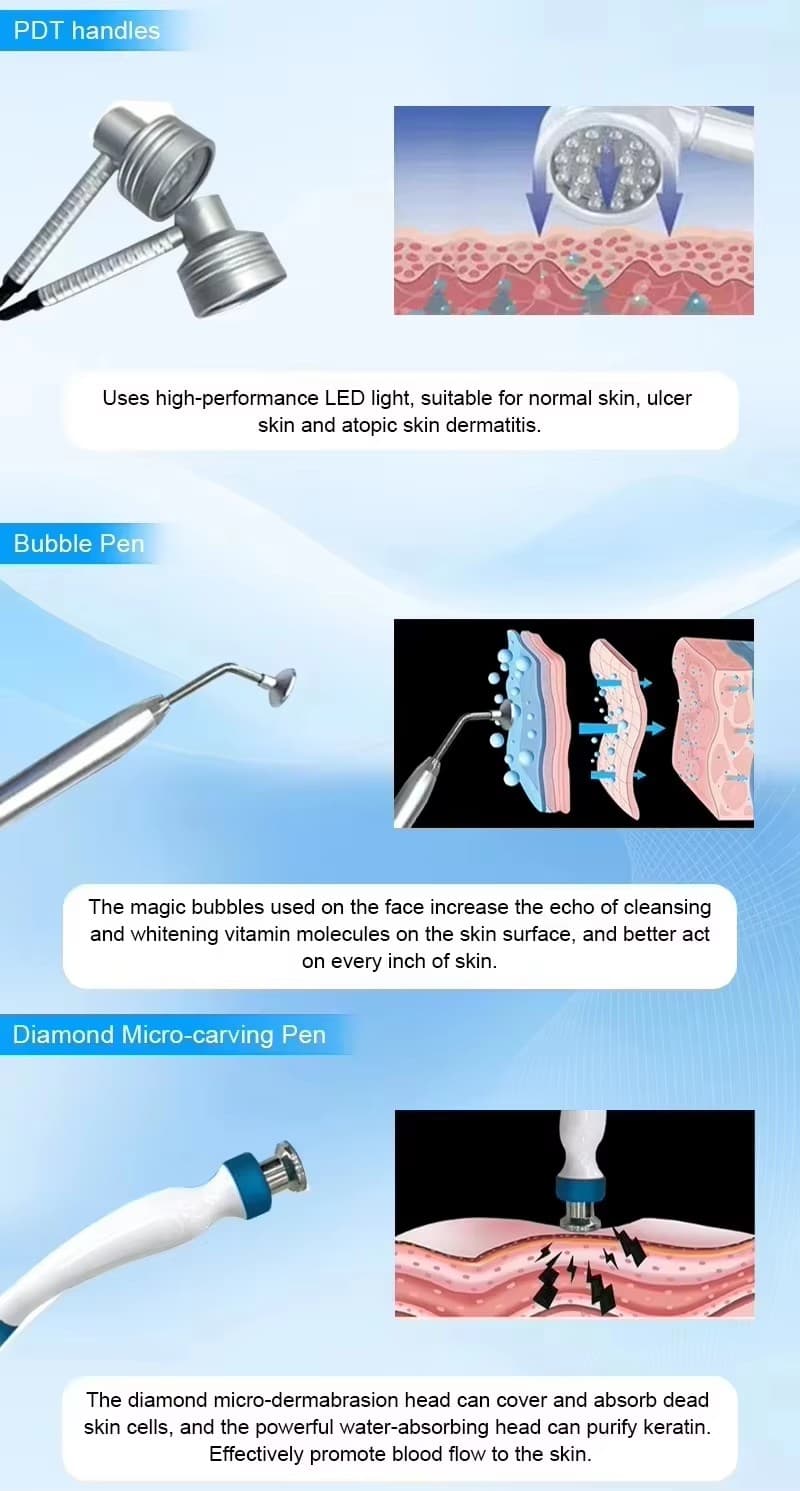 High Quality 14 in 1 Hydra Dermabrasion Salon Facial Machine  5