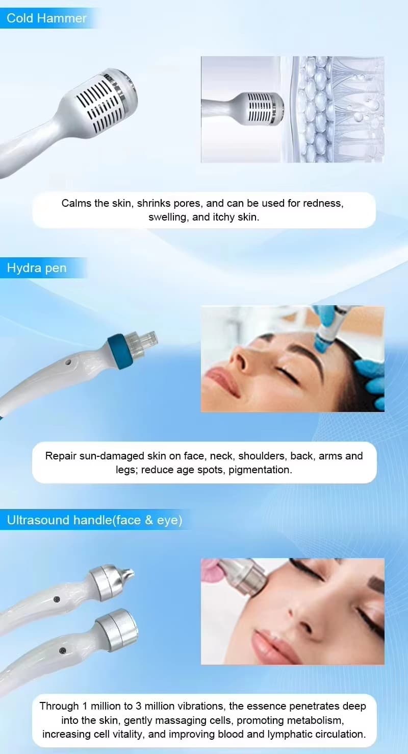 High Quality 14 in 1 Hydra Dermabrasion Salon Facial Machine  6