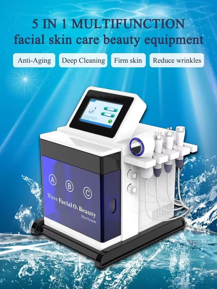 New 5-in-1 High Frequency Diamond Dermabrasion Facial Machine 6