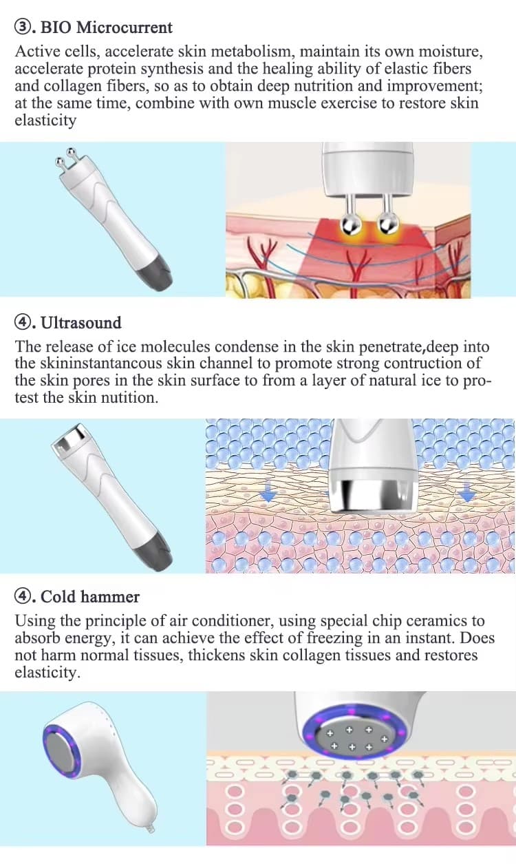 New 5-in-1 High Frequency Diamond Dermabrasion Facial Machine 7