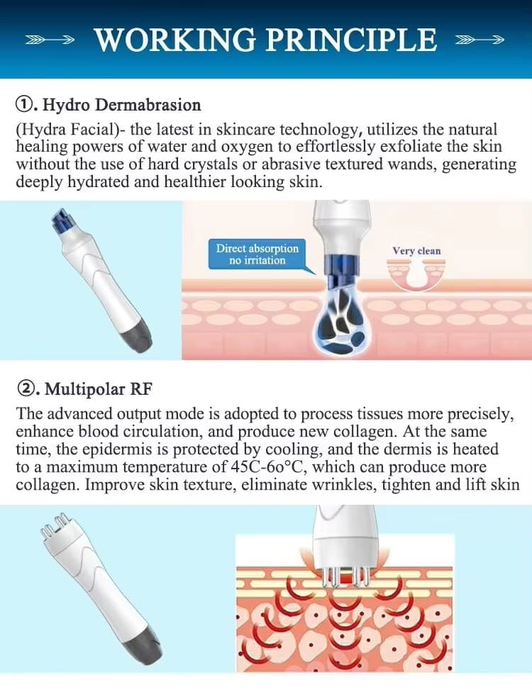 New 5-in-1 High Frequency Diamond Dermabrasion Facial Machine 8