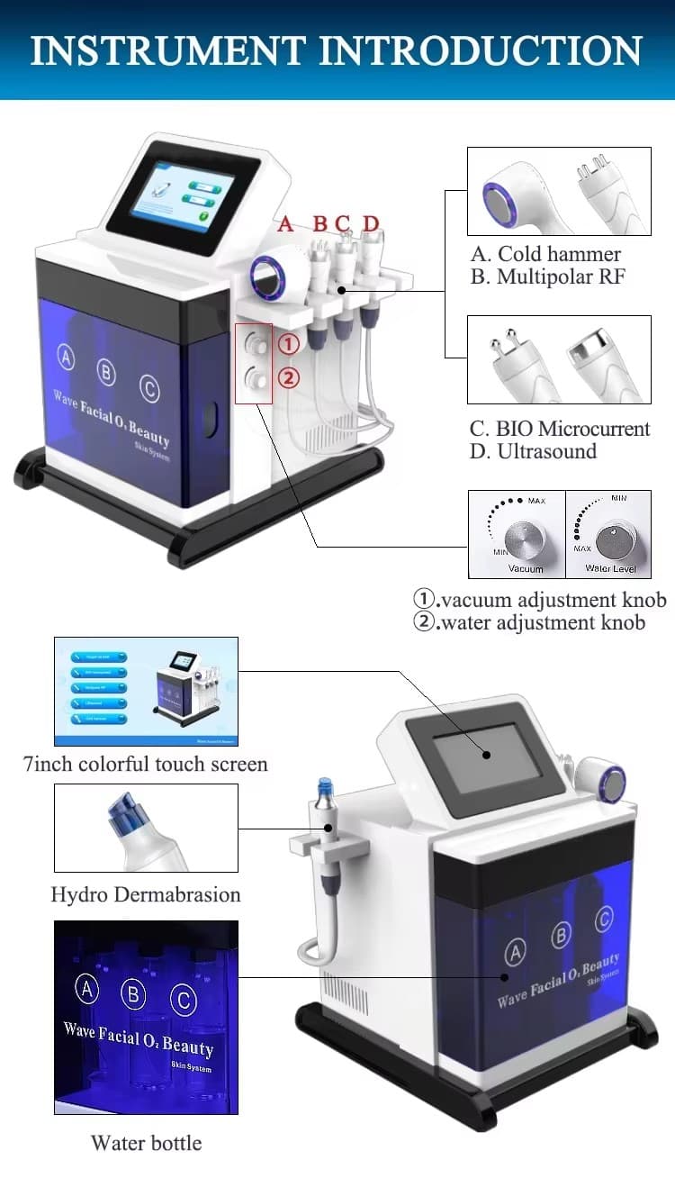 New 5-in-1 High Frequency Diamond Dermabrasion Facial Machine 9
