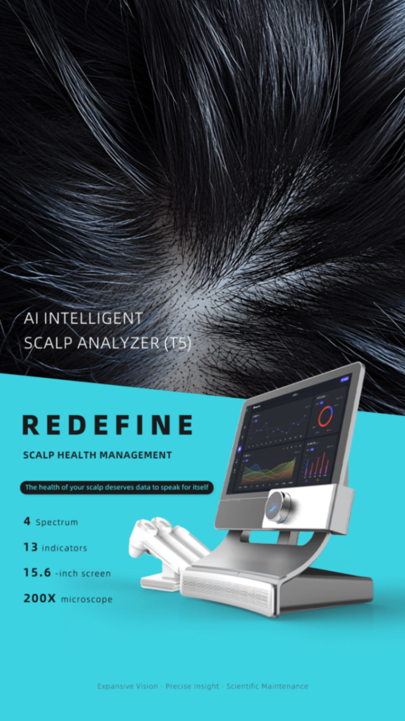 Newest 3 In 1 T5 Ai Intelligent Scalp Analyzer 5